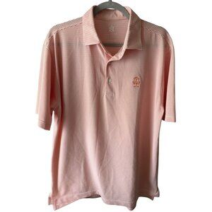 Turtleson Tour Performance Polo Shirt Size Large Striped